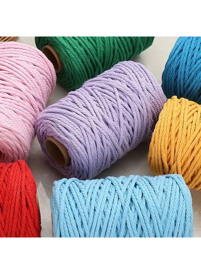 خيط المكرامي البنفسجي الفاتح حبل الألياف الطبيعية للحرف اليدوية DIY ديكور المنزل تغليف الهدايا - Image 5